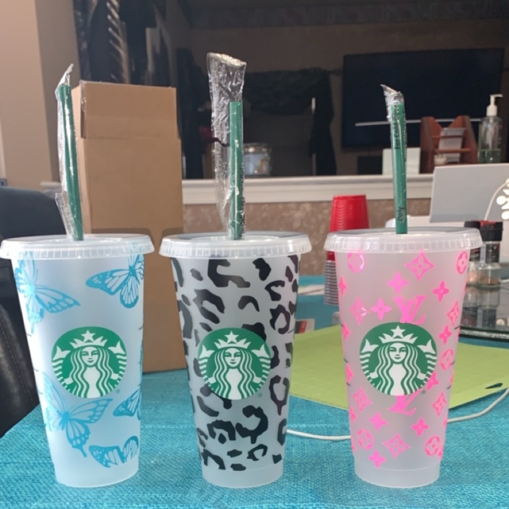 Custom reusable Starbucks cups!!!